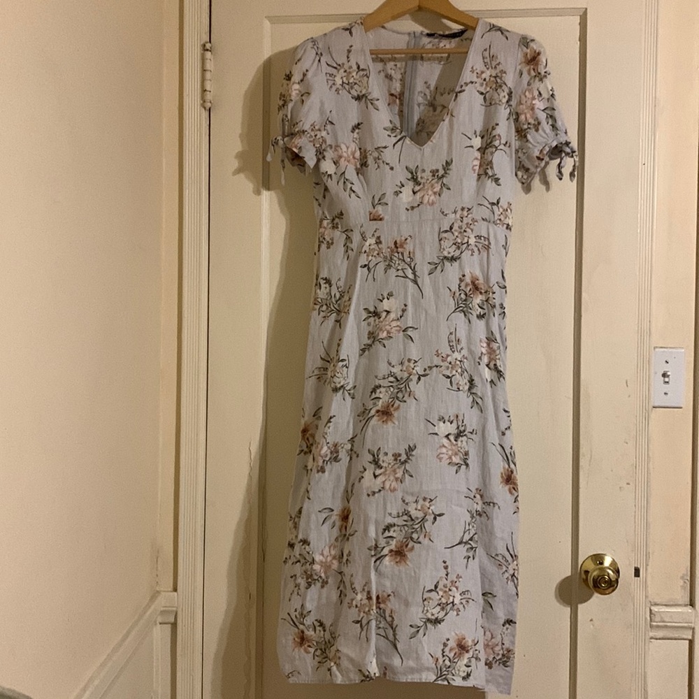 Zara Linen Maxi Dress